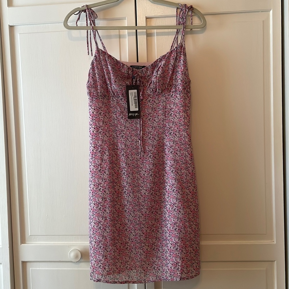 Sundress with tie straps